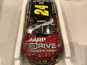 JEFF GORDON AUTOGRAPHED 2013 CHEVY SS AARP/DTEH MARTINSVILLE WIN DIECAST & CARD - Picture 1 of 19
