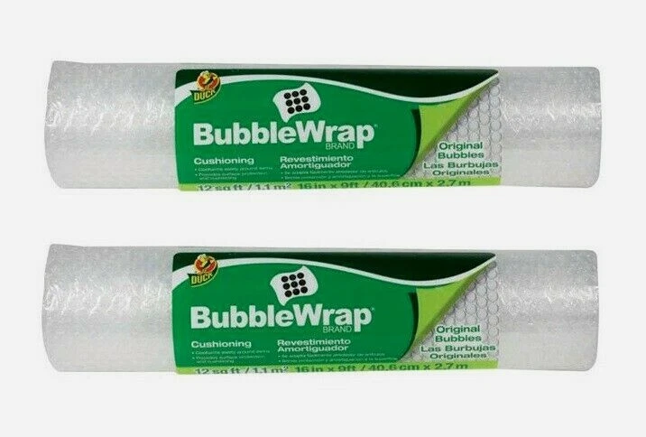 Duck BRAND All Purpose Bubble Wrap 16 Inches X 9 Feet 297446