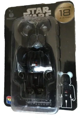 DARTH VADER Medicom 100% Star Wars Bearbrick Unbreakable Happy Lottery 18 2017 - Image 1 of 2