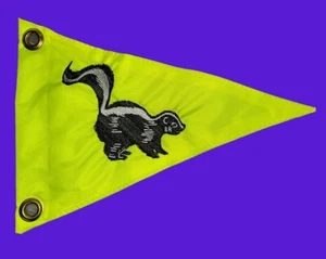 Custom Skunk Triangle Safety FLAG ATV Recumbent Trike bicycle Scooter - Picture 1 of 5