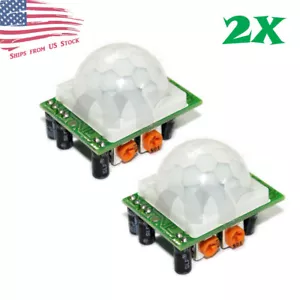 2 Pcs HC-SR501 PIR IR Passive Infrared Motion Detector Sensor Module DIY - Picture 1 of 9