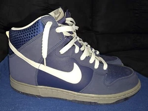 Size 12 - Nike Dunk High Blue - 317982-401 - Picture 1 of 6