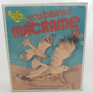 Hazel's Kaboodles 12" Macrame Kit GULLS Pearson Craft NIB Vintage 1970's HK 172 - Picture 1 of 6