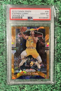 STEPHEN CURRY - 2019 Prizm Orange Ice #98 - PSA 10 GEM MINT - Picture 1 of 2
