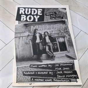 RARE Official Booklet Movie Rude Boys Ray Gange "The Clash" Atlantic 1980 - Bild 1 von 5