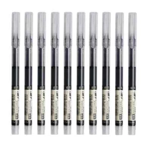 10pcs Premium Quick-Dry Liquid Ink Ball Pens - 0.5mm Fine Tip, Smooth Writing L - Picture 1 of 3
