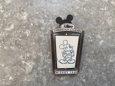 OLD LE Disney Pin WDW Mickey Mouse Animation Legends Spinner 1928 Black White - Image 1 of 2