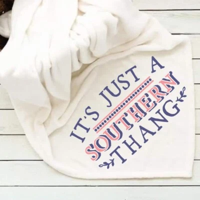 Southern Thing Western Fleece Blanket 50x60 Custom Photo Throw Blanket - Image 1 of 2