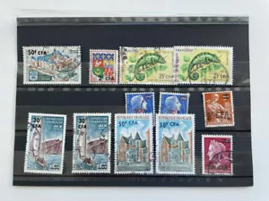 Reunion (CFA) 12 used stamps, see photo - Picture 1 of 1