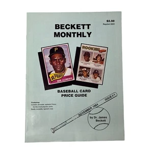 Beckett Monthly Baseball Card Price Guide Original First Issue Reprint Magazine - Picture 1 of 6