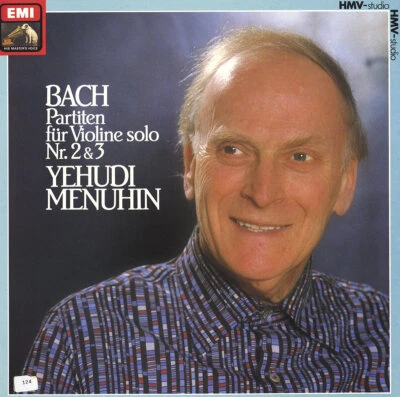 BACH Violin Solo Partitas 2 & 3 YEHUDI MENUHIN EMI 143640 LP 1973-1975 Recording - Image 1 of 3