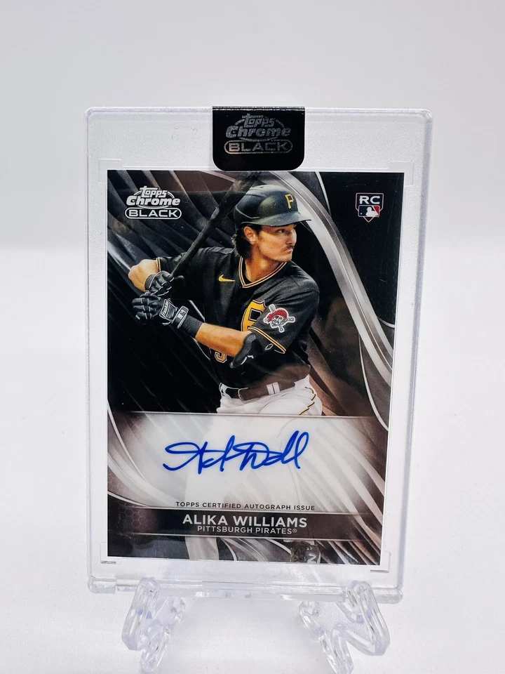 2024 Topps Chrome Black Alika Williams Rookie Base Auto #CBA-AWI Pirates - Image 1 of 2