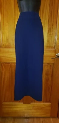 Falda Boston Propia Talla XS Azul Marino Larga Recta Apretada Línea A Foto 1 de 4