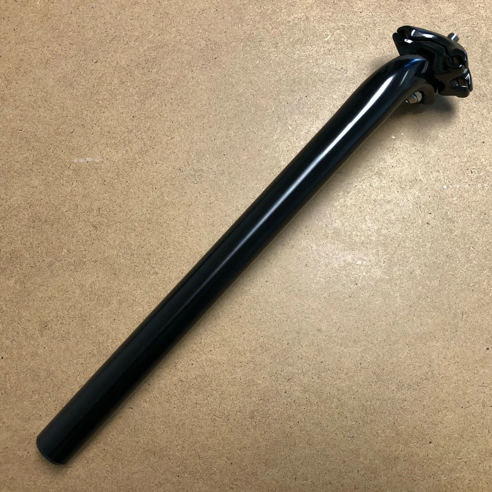 New KALLOY Bike Bicycle Alloy Seat Post 25.4-27.2mm Length 350mm No Logo Black - Image 1 of 2
