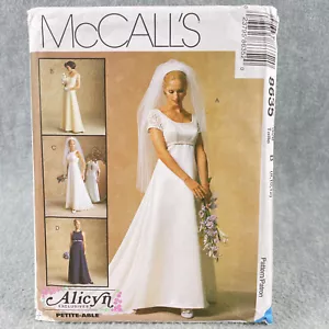 McCalls 8635 Empire Waist Gown Dress Wedding Bridesmaid Misses Size 8 12 Pattern - Picture 1 of 5