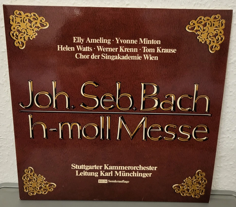 Do LP Stuttgarter Kammerorchester/Johann Sebastian Bach h moll Messe (VG/VG) - Bild 1 von 1