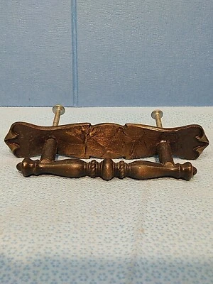 Vintage Amerock Hammered Brass D219425 Drawer Pull Handle 176A - Image 1 of 4