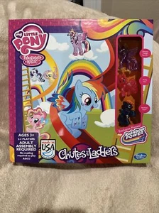 My Little Pony Chutes and Ladders Board Game 3 Exclusive Pony Pawns NEW Original - Picture 1 of 2