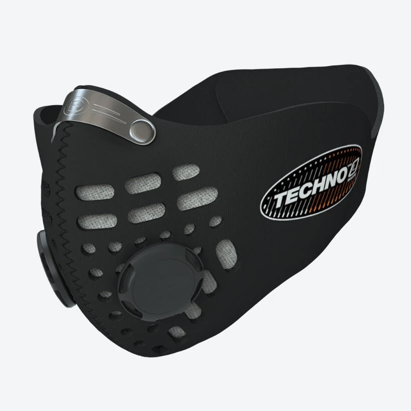 Masque anti-pollution Respro Techno noir moyen - Photo 1/1
