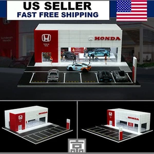 1/64 Diorama Parking Lot Model City LED Light Street Building Display Model Toys - Picture 1 of 96
