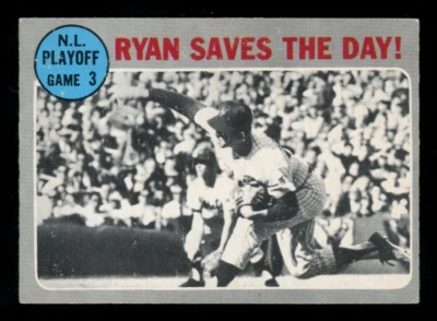 1970 Topps OPC O PEE CHEE BÉISBOL #197 Nolan Ryan Save The Day Salón de la fama Ex-Nuevo Mets Foto 1 de 2