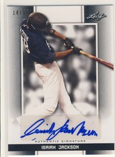 ISAIAH JACKSON 2019 Leaf Perfect Game PG National Showcase Black AUTO /50