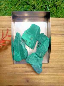 Cristallo di malachite grezza naturale pietra preziosa verde grezza per creazione e guarigione gioielli - Foto 1 di 4