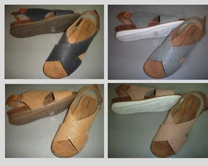 Cobb Hill by Rockport May Leather Cross Strap Slingback Sandals - Women's - Picture 1 of 14