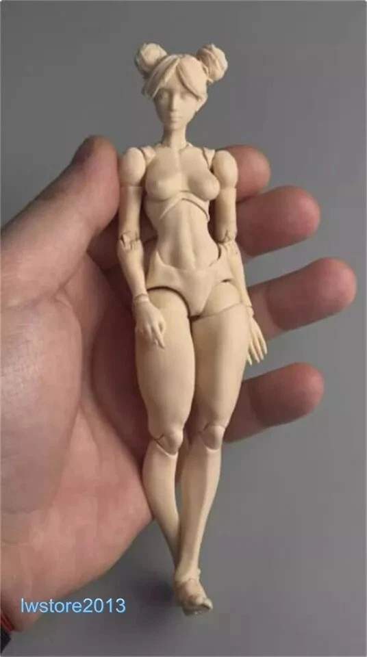 Figura femenina Romankey x COWL 1:12 piel pálida súper articulada 6" cabeza cuerpo niña Foto 1 de 1