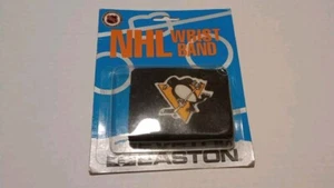 NHL Pittsburgh Penguins Wrist Band - Vintage Wrist Band EASTON - Picture 1 of 2
