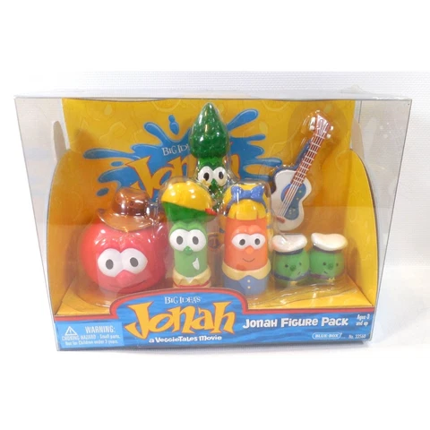 RARE Big Idea's Jonah Veggie Tales Movie Jonah Figure Pack NEW UNOPENED BOX Cover