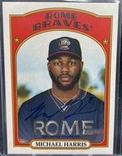 2021 Topps Heritage Minor League. Michael Harris Real One Auto #ROA-MH Braves