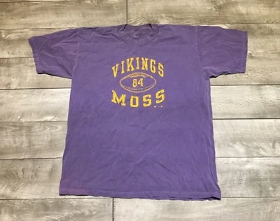 Minnesota Vikings Hall of Fame Randy Moss Tshirt Shirt Size Xlarge 00's Vintage - Image 1 of 4