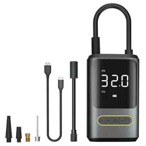 17MM Air Pump LED Tire Inflator USB Wireless Phone Charger - Picture 1 of 6