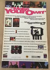 Sega CD 1993 Video Game Print Ad Make My Music Video promo art Make Your Own 90s