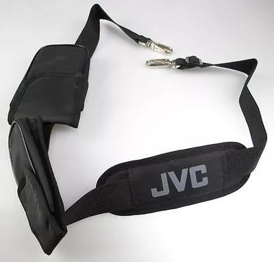 NEW JVC Camera/Camcorder Kaboom Shoulder Belt Strap LV36929-002A w/ Pouch Black - Image 1 of 4