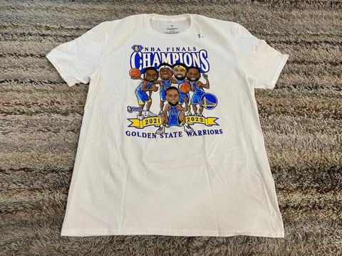 Fanatics Golden State Warriors 2022 NBA Finals Champs Caricature T-Shirt Large L Cover