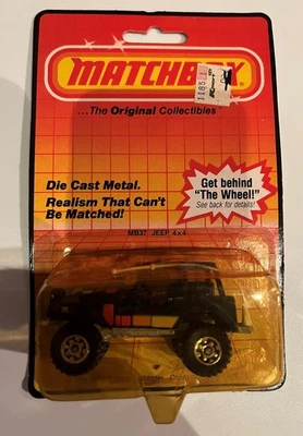 MATCHBOX Jeep 4x4 MB37 Negro NUEVO en BP MACAO 1983 Foto 1 de 4