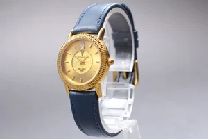 [Exc+5]  Valentino Domani F-122 FRESCA FINE GOLD 999.9 Quartz Watch From JAPAN - Picture 1 of 10