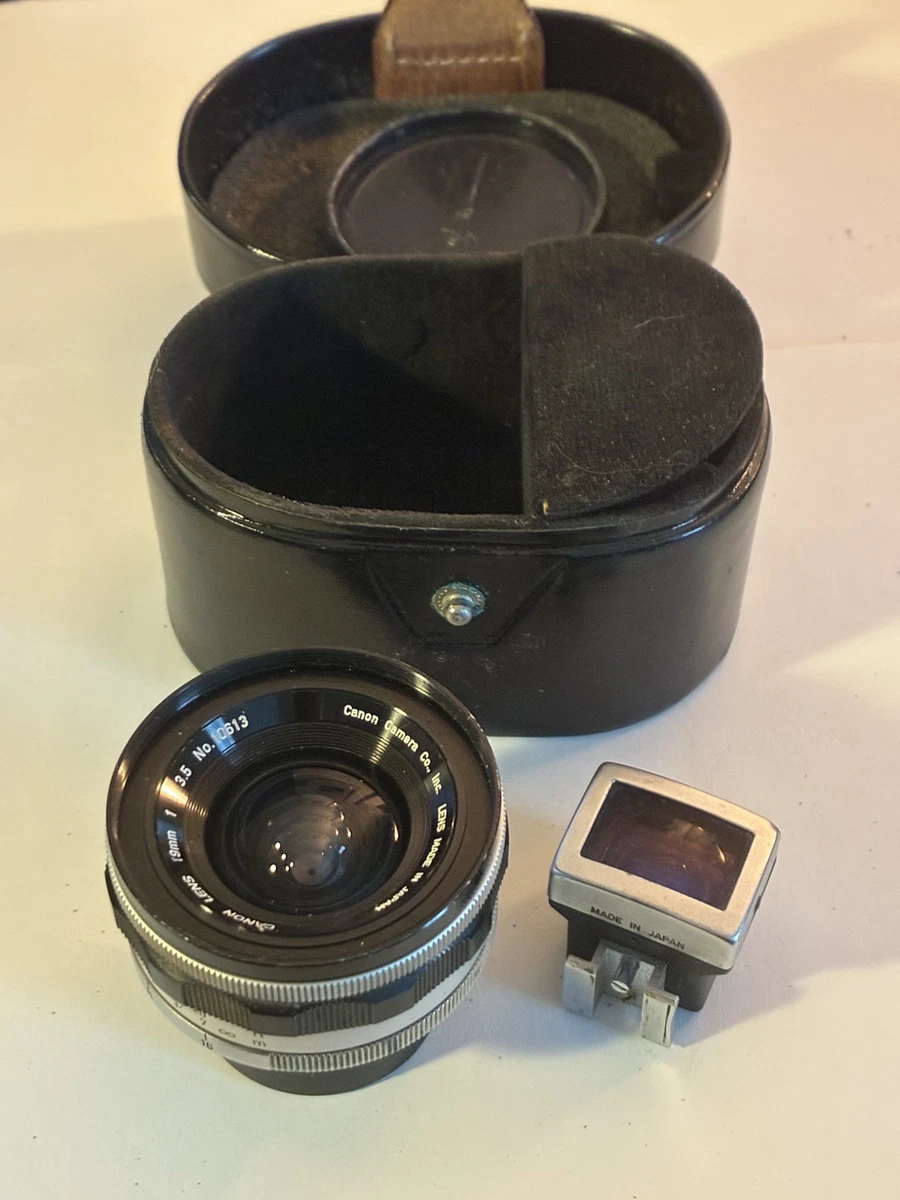 CANON 19mm f/3.5 レンズ ライカ用　ファインダーフィルター付き CANON 19mm f/3.5 LTMレンズ ライカ用ファインダーフィルター付 Canon