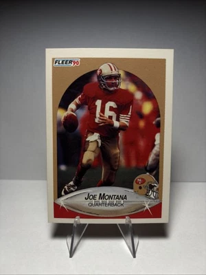 1990 Fleer - Joe Montana No10 Заголовки TD'S и YDS Правильные - Изображение 1 из 2