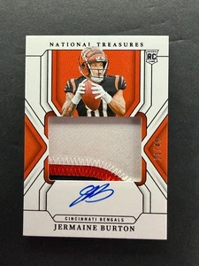 Jermaine Burton 2024 Panini National Treasures Rookie Patch Auto /49 #193 - Bild 1 von 2