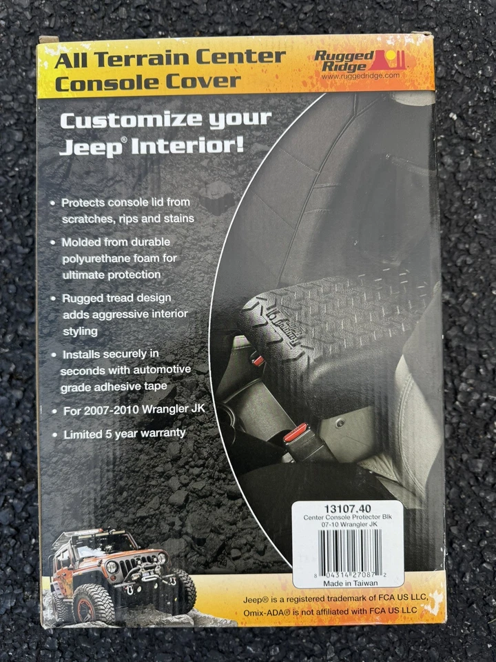 Cubierta de consola central negra para Jeep Wrangler JK 2007-2010 Rugged Ridge 13107,40 Foto 1 de 2