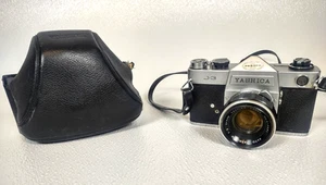 Cámara fotográfica vintage Yashica J-3 SLR y lente automática Yashinon f=5 cm con estuche LEER - Imagen 1 de 20