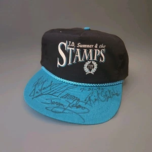 J.D. Sombrero firmado Sumner & The Stamps con Jerry Kelso Rick Strickland 1995 de colección - Imagen 1 de 3
