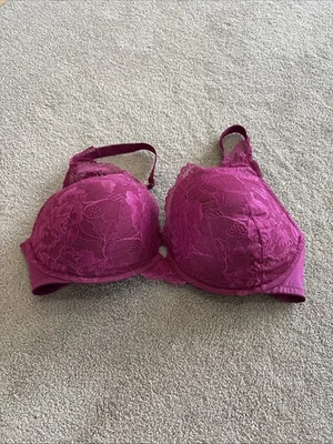 Бюстгальтер на косточках бордовый с подкладкой Torrid Curve б/у в отличном состоянии размер 42DDD - Изображение 1 из 3