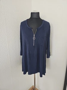 Damen Pullover blau Größe 48/50 3/4 Ärmel - Bild 1 von 5