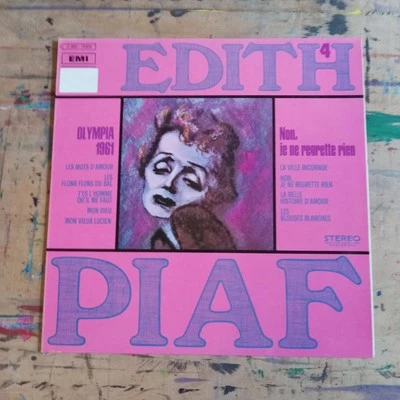Edith Piaf Olympia 61 Non Je Ne Regrette Rien Vol 4 1978 Pathe Marconi FRA VG+NM - Imagem 1 de 3