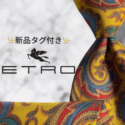 ETRO Italy ETO Used Necktie Tie Ties Mens Unisex SILL Multicolor Gorgeous #104 - Image 1 of 4