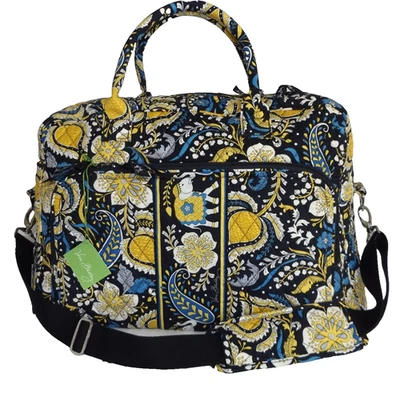 Bolso de viaje VERA BRADLEY Weekender - Elefantes azules Ellie - Equipaje de mano - Nuevo con etiquetas Foto 1 de 4